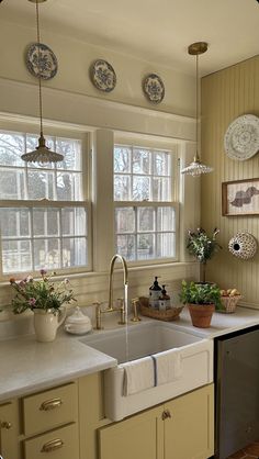 the kitchen sink is clean and ready to be used as a dishwasher or dryer