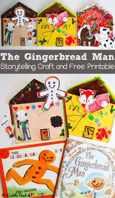 the gingerbread man story telling craft and free printables