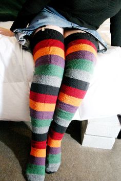 Crochet Sock Pattern Free, Thigh High Sock, Crochet Socks Pattern, Tall Socks, Knit Stockings, Sock Knitting, Knee Highs, Sock Knitting Patterns, Crochet Socks