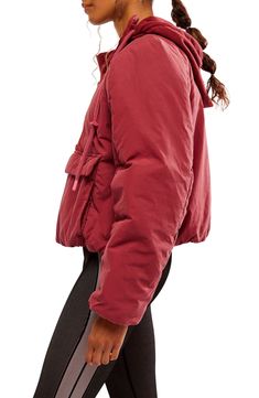 A fit that's roomy and ready-to-move defines this weather-shedding anorak that's insulated with a lofy, lightweight fill that keeps you warm without weighing you down. 22" length (size X-Small) Half-zip closure Drawstring hood Front flap pocket Packs into pocket Water resistant Lined, with 100% polyester fill 100% nylon Machine wash, tumble dry Imported Sporty Nylon Puffer Parka, Hooded Nylon Puffer Jacket In Athleisure Style, Waterproof Sporty Puffer Jacket For Fall, Sporty Waterproof Puffer Jacket For Fall, Fall Sporty Puffer Windbreaker, Sporty Puffer Jacket With Adjustable Hood For Fall, Sporty Puffer Jacket With Drawstring Hood For Outdoor, Sporty Fall Puffer Jacket With Adjustable Hood, Sporty Long Sleeve Puffer Parka