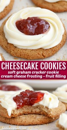 cookies with cream cheese frosting and jelly filling