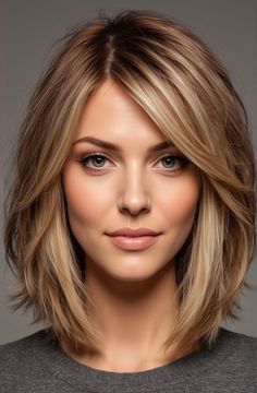 Theresa Guidice Hair, Short Layered Lob With Curtain Bangs, Hair Ideas For Over 40 For Women, Collarbone Length Hair With Side Part, Easy Hair Color To Maintain Brunette, Layered Haircuts For Medium Hair, Hairstyles For Layered Hair