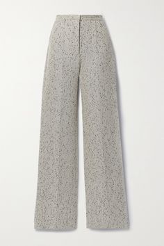 Altuzarra's 'Laski' pants are neatly woven and subtly flecked with glistening sequins, just like the matching 'Hattson' blazer in our edit. They're designed to sit high on your waist and have pressed creases that create the illusion of longer proportions through the wide legs. Cargo Leggings, Muslim Women Fashion, Classy Work Outfits, Fall Fashion Trends, Wide Legs, Business Casual Outfits, Fashion Updates, Business Fashion, Wide Leg Trousers