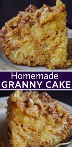 how do you make a moist grany cake? and then, it's gone to bake