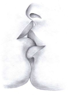 Love Making Sketching Art, Love Drawing For Boyfriend Romantic, Kiss Draw Simple, Pencil Art Drawings Love, Love Picture Art, Kissing Drawing, Kiss Art