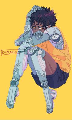 Full Body Illustration, Cyberpunk Drawing, Body Illustration, Cyborgs Art, Black Cartoon Characters, Arte Cyberpunk, Cyberpunk Aesthetic, Cyberpunk Character, Robots Concept