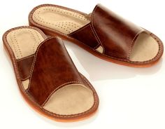 Brown Slippers, Pattern Flip Flops, White Mules, Wooden Clogs, Wooden Shoes, Leather Slippers, House Slippers, Mens Slippers, Black Bottoms