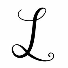 the letter l is shown in black and white