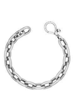 JOHN VARVATOS JEWELRYFINEMEN SILVER Oval Link Bracelet John Varvatos Artisan, Silver Chain Bracelet, John Varvatos, Sterling Silver Chain, Silver Bracelets, Sterling Silver Chains, Link Bracelets, Chain Bracelet, Silver Chain