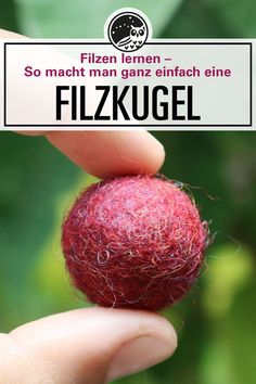 a person holding a red ball in their left hand with the words fizkugel written on it