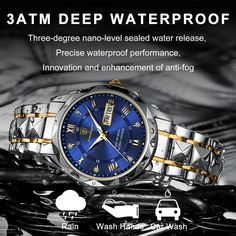 Waterproof Top Brand Luxury Man Wristwatch With Luminous Hand Car Wash, Luxury Men, Business Tops, Modern Man