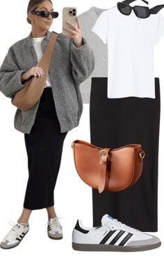 Casual Day Outfits, Mode Casual, Looks Street Style, Stylish Work Outfits, Fashion 2024, Slip Skirt