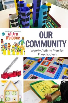 this is an image of our community weekly activity plan for preschoolers