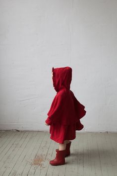 Little red riding hood inspired hooded cape is made from 100% soft and washed linen. Details: - Composition: 100% Oeko-Tex certified linen - Colour: red - Ruffled hood - One linen button - Light weight linen - Linen care: machine wash gentle; tumble dry low, ironing optional - The price is for one cape, other pictured items are not included Red Riding Hood Cape, Red Riding Hood Costume, Hooded Cape, Wool Clothing, Little Red Riding Hood, Red Riding Hood, Kids Costumes, Cape, Different Colors