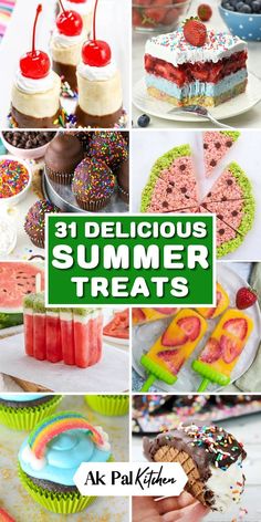 the best summer treats for kids to make with their favorite foods and desserts are on display