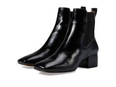 Franco Sarto Waxton - Women's Shoes : Black 2 : The Franco Sarto Waxton is an updated Chelsea boot with a modern square toe and beveled block heel. Leather and fabric upper. Pull-on bootie featuring rear pull loop and elastic gore panels for a secure, flexible fit. Leather lining and insole. Synthetic sole. Imported. Measurements: Heel Height: 1 3 4 in Weight: 12 oz Shaft: 7 in Product measurements were taken using size 9, width M. Please note that measurements may vary by size. Square Toe Chelsea Boots For Fall Workwear, Fall Workwear Square Toe Chelsea Boots, Square Toe Chelsea Boots With Reinforced Heel For Work, Square Toe Chelsea Boots For Workwear, Modern Square Toe Chelsea Boots For Fall, Modern Square Toe Chelsea Boots For Work, Fall Chelsea Boots With Stacked Heel And Square Toe, Modern Chelsea Boots With Square Toe For Work, Fitted Square Toe Chelsea Boots For Work