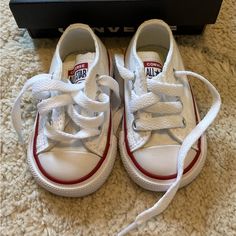 Baby White Converse Infant Size 2 Converse Baby, Baby White Converse, Converse Lugged, White Sole Converse Low-top Sneakers, Pink Chuck Taylors, Baby Girl Converse, Pink Chucks, All Star Lugged, Leather Converse