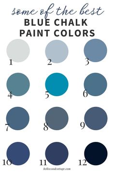 some of the best blue chalk paint colors