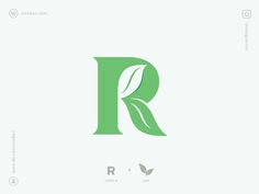 Letter R Logo designed by Logo DesignerVick Ben for The DesignifyConnect with them on Dribbblethe global community for designers and creative professionals. Echo Logo, Eco Logo Design, R Logo, Eco Logo, Inspiration Logo Design, Organic Logo, Leaf Logo, Initials Logo