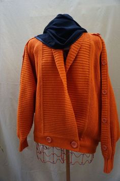 WOMENS XL sweater, Vintage Italian Cardigan, batwing sweater, plus size sweater, cotton sweater, XL  womens sweater, unisex sweater Vogue Vintage, Woven Cardigan, Batwing Sweater, Evening Jackets, Womens Sweater, Vintage Cardigan, Unisex Sweater, Chanel Vintage, Loose Fitting Tops