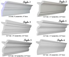 the different types of crown moulders