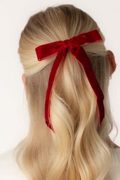 Dress up your favorite outfit with a beautiful velvet bow Approximate bow measurement - 5" Approximate tail measurement - 6.5" Bow Hair Clip, Ribbon Hair Bows, White Velvet, Velvet Bow, Bow Hair, Bow Hair Clips, Ribbon Bow, Green Velvet, Hair Accessories For Women