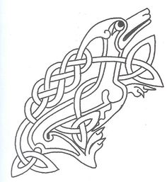 a drawing of a snake with an intricate design on it's head and neck