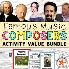 famous music composers activity value bundle