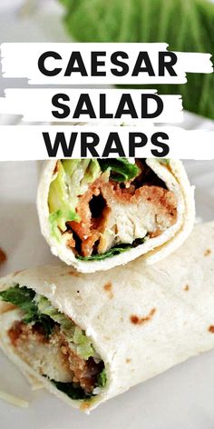 chicken caesar salad wraps Salad Wraps Recipes, Chicken Caesar Salad Wrap Recipe, Cesar Wraps Chicken, Cesar Salad Wrap Chicken, Healthy Chicken Caesar Salad Wrap, Healthy Chicken Ceasar Wrap, Sandwich Alternatives, Chicken Caesar Salad Wraps, Caesar Salad Wrap