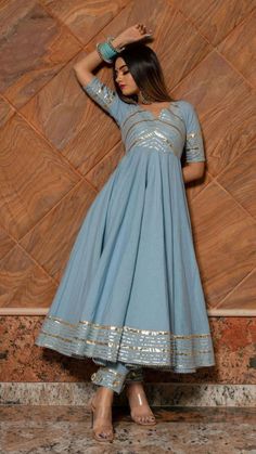 Cotton Anarkali Suits, K Design, Traditional Indian Outfits