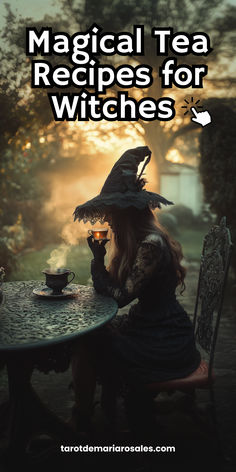 Brew up some magic with these enchanting tea recipes for witches. Discover blends for love, protection, and clarity, and learn how to infuse your teas with intention and spellwork. Sip and feel the magic! 🌙✨ #MagicalTea #WitchyBrews #TeaSpells #WitchcraftRecipes Witches Tea Recipes, Kitchen Witch Tea Recipes, Witch In Training, Divination Tea Recipe, Witchcraft Tea Recipe, Witches Tea Party Ideas, Practical Magic Recipes, Witch Tea Recipes, Witchy Tea Party