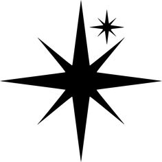 a black and white image of a star