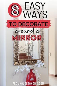 #diy, #crafts, #handmade, #creative Large Mirror With Small Mirrors, Small Mirror Wall Decor, Mirror And Table, Square Mirrors, Entry Mirror