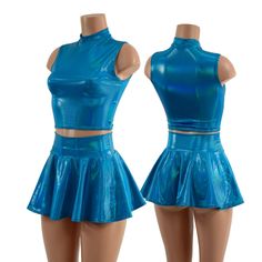 2PC set includes crop top and circle cut mini skirt This holo is so shiny and adorable! The skirt is 12" long, and the top measures 8" from underarm to hemline. Wear them together as a set, or separately!  This 2PC set is perfect for a Winx-inspired cosplay/costume! This item is made to order. Ships out within 5 days of purchase. Womens Sizing (See below for instructions on where measurements should be taken) XXS: Bust 29"-30" / Waist 22"-23" / Hips 30"-32" Extra Small: Bust 31"-32" / Waist 24"-25" / Hips 33"-35" Small: Bust 33"-34" / Waist 26"-28" / Hips 36"-37" Medium: Bust 35"-37" /Waist 28"-31" / Hips 38"-40" Large: Bust 39"-41" / Waist 32"-34"/ Hips 41"-43" Extra Large: Bust 42"-44" / Waist 35"-37" / Hips 44"-46" 2XL: Bust 46"-48" / Waist 38"-42" / Hips 48"-50" 3XL: Bust 50"-56" / Wai Mini Turtles, Turtle Neck Crop Top, Neck Crop Top, Cosplay Costumes, Skirt Set, Clothing Items, Halloween Costumes, Favorite Outfit, Turtle Neck