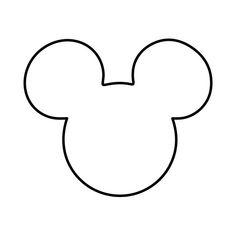 the outline of mickey mouse's head