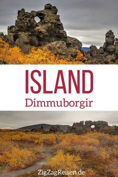 the cover of island dimmuborgir by zizzag reisen