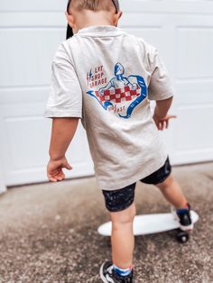 ⚡️Made from dreamy-soft 95% cotton and 5% spandex, safe for your little ones' sensitive skin ⚡️Acid washed for a unique color blend that is exclusive to Little Rad Things ⚡️Super-stretchy for long-lasting wear as your little one grows from size to size This Red, White and Boom Tee combines timeless Americana with a modern edge. Featuring vivid red, white, and blue, it's designed to take your little one's adventures to the next level with its need for speed. Perfect for their raddest days, this f Red White And Boom, To The Bone, Need For Speed, Kids Style, Color Blending, Equatorial Guinea, British Indian, Brunei, Unique Colors