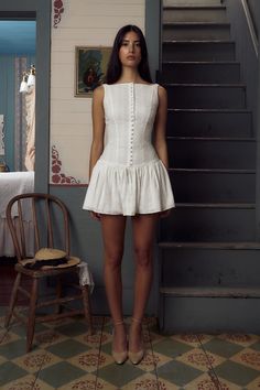 Mirror Palais, Kissing Booth, Mini Tank Dress, Cooler Look, Flare Mini Dress, Kochi, White Embroidery, Invisible Zipper, Look Cool