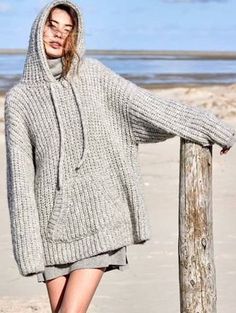 Easy Fisherman's Rib Sweater Jumper Pullover Hoodie Pockets Slouchy Oversized 36 - 46" ~ Bulky/Chunky 12 Ply Knitting Pattern PDF Download Knitted Sweaters For Women Oversized, Oversize Sweater With Pocket, Oversized Sweater Knitting Pattern Jumpers, Cheap Hand Knitted Cozy Sweater, Oversize Knit Sweater Pattern Cardigans, Chunky Sweater Pattern Knitting, Womens Oversized Sweaters Chunky Knits, Womens Bulky Sweaters, Big Knit Sweater Pattern