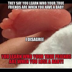 a baby's foot with the caption saying, they say you cant tell if