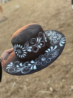 Black Suede Hat Mexican Hat Hand Painted Mexican Hat | Etsy Artisan Hand Painted Brimmed Sun Hat, Adjustable Flat Brim Hand Painted Sun Hat, Adjustable Flat Brim Sun Hat Hand Painted, Adjustable Hand Painted Sun Hat With Flat Brim, Artistic Hand Painted Sun Hat For Festivals, Artisan Wide Brim Sun Hat Hand Painted, Hand Painted Curved Brim Sun Hat For Festivals, Hand Painted Short Brim Sun Hat For Festivals, Artisan Hand Painted Wide Brim Sun Hat