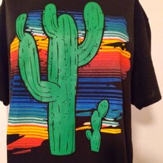 Brand New Never Worn Cactus Tee Shirt. Medium. No Brand Black Graphic T-shirt For Cinco De Mayo, Black Cinco De Mayo Graphic T-shirt, Multicolor Casual T-shirt For Cinco De Mayo, Casual Cinco De Mayo Graphic T-shirt, Casual Multicolor T-shirt For Cinco De Mayo, Cinco De Mayo Black Graphic T-shirt, Casual Graphic Print Tops For Cinco De Mayo, Cactus Tshirt, No Brand