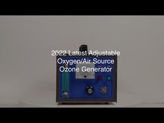 an oxygen generator with the words oxygen air source zone generator on it's side