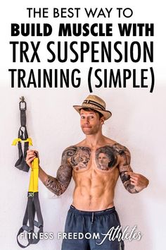 Adam, Fitness Freedom Athletes holds a TRX suspension trainer Trx Benefits, Trx Workouts For Men, Suspension Workout, Trx Squat, Trx Suspension Trainer, Quad Muscles, Full Body Cardio