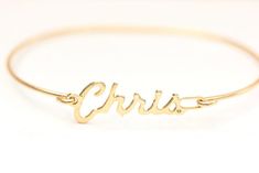 Chris Name Bracelet, Chris Name, Chris Name Jewelry, Chris, Gold Wire Bracelet, Gold Name Bracelet, Retro Gold Bangle As A Gift, Retro Gold Bangle As Gift, Retro Gold Bangle For Gift, Vintage Personalized Gold Charm Bracelet, Personalized Vintage Gold Charm Bracelet, Vintage Gold Personalized Bracelets, Retro Gold Cuff Bracelet As A Gift, Personalized Vintage Gold Bracelets, Vintage Personalized Adjustable Bracelets