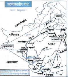 map showing the location of various places in india