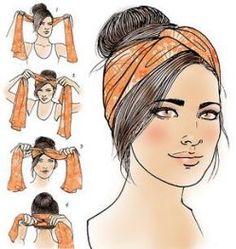 Latina Magazine, Hair Scarf Styles, Bandana Hairstyles, Crochet Hair Styles, Hair Dos, About Hair, Headband Hairstyles