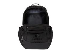 Teammates have your back and adidas® is one of the best to have in your corner. This durable and stylish Defender Backpack is lightweight and features dual zipper compartments for excellent gear portability..Lightweight backpack offers a spacious interior and main compartment offers dual zip closure..Internal laptop sleeve fits up to 16'..Secondary storage compartment..Slip pockets at sides for water bottles and smaller items..Top-carry handle for extra versatility..Padded, adjustable shoulder s Adidas Logo Nylon Bags For Outdoor Activities, Adidas Sports Backpack With Logo, Adidas Nylon Travel Bag, Adidas Gym Bag With Logo, Sporty Adidas Backpack For Outdoor Activities, Sporty Adidas Backpack For Travel, Sporty Adidas Logo Backpack For Travel, Sporty Adidas Travel Backpack, Casual Adidas Backpack