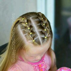 Baby Hair Cut Style, Girls Updo Hairstyles, Girls Updo, Easy Hairstyles For School, Kids Hair Cuts, Trendy Haircuts