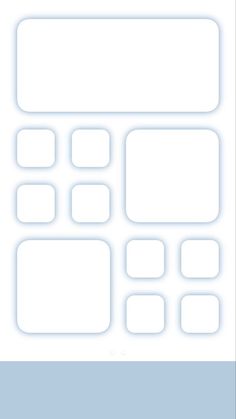 a white background with squares and rectangles in the bottom right corner, on top of each other